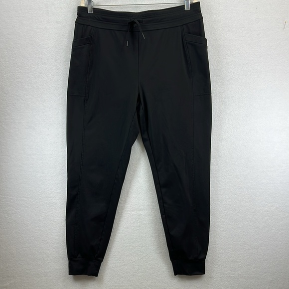 32 Degrees Women’s Joggers Size L Black Side Pockets Polyester/Spandex - Picture 1 of 10